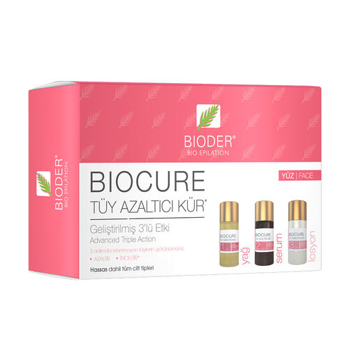 Bioder Biocure Tüy Azaltıcı Kür 3 x 5 ml - Yüz Bölgesi