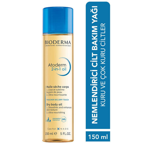 Bioderma Atoderm 2 in 1 Body Oil Çatlak Karşıtı Cilt Bakım Yağı 150 ml