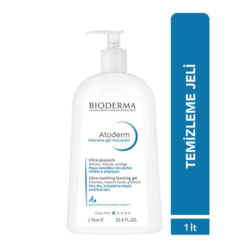 Bioderma Atoderm Intensive Foaming Gel 1 Litre - Yüz Yıkama Jeli