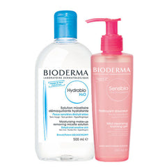 Bioderma Hydrabio Misel Solüsyon H2O 500ml + Sensibio Mild Cleansing Foaming Gel 200ml