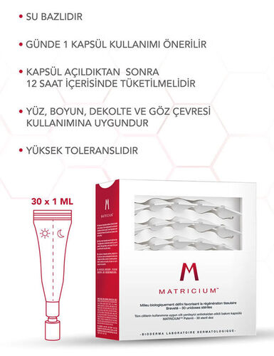 Bioderma Matricium Cilt Bakım Kapsülü 30 x 1 ml