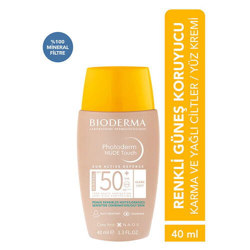 Bioderma Photoderm Nude Touch SPF50+ Light 40 ml