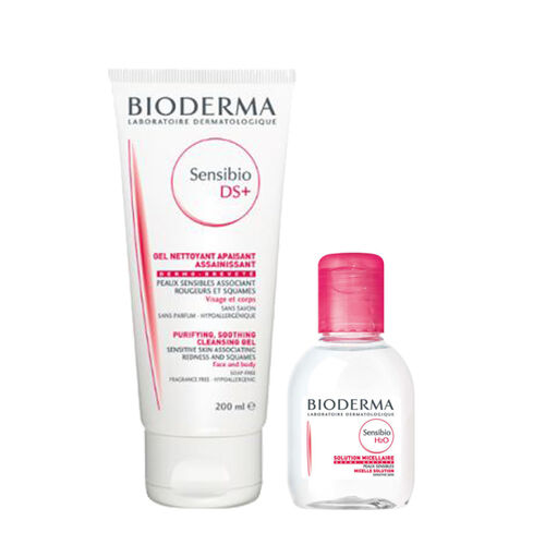 Bioderma Sensibio DS Foaming Gel 200ml Sensibio H2O 100ml