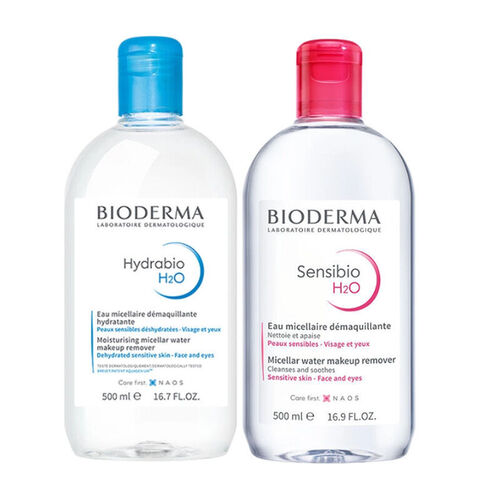 Bioderma Sensibio H2O 500ml + Bioderma Hydrabio H2O Misel Solüsyon 500ml