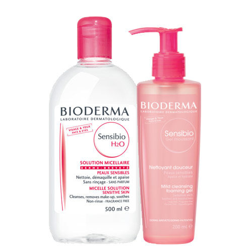 Bioderma Sensibio H2O 500ml + Sensibio Mild Cleansing Foaming Gel 200ml