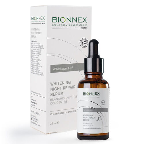 Bionnex Whitening Aydınlatıcı ve Leke Karşıtı Gece Bakım Serumu 20 ml