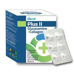 Biowell Plus II Glucosamine + Collagen Takviye Edici Gıda 60 Kapsül