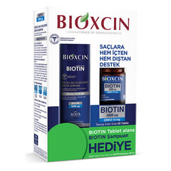 Bioxcin Biotin 5000 mg Çinko 15 mg ALANA Biotin Şampuan 300 ml HEDİYE