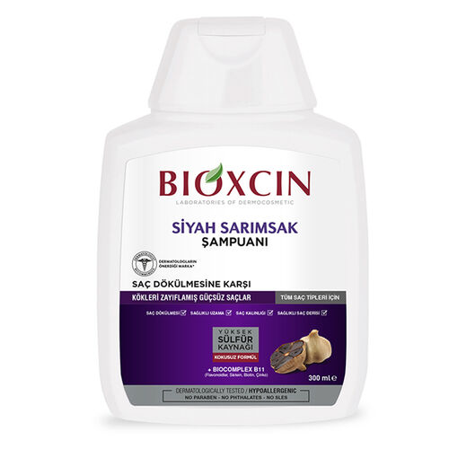 Bioxcin Saç Dökülmesine Karşı Siyah Sarımsak Şampuanı 300 ml