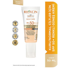 Bioxcin Sun Care Kuru Ciltler için Güneş Kremi SPF 50+ 50 ml - Renkli