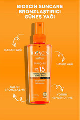 Bioxcin Sun Care Tüm Ciltler için Bronzlaştırıcı Yağ SPF 15 200 ml