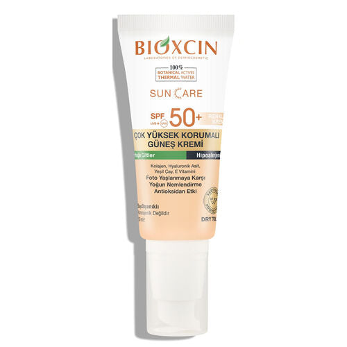 Bioxcin Sun Care Yağlı Ciltler için Güneş Kremi SPF 50+ 50 ml - Renkli