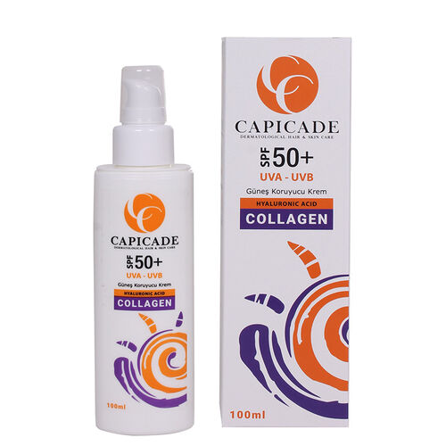 Capicade SPF 50+ Collagen Güneş Koruyucu Krem 100 ml