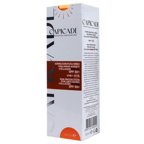 Capicade SPF 50+ Collagen Tinted Güneş Koruyucu Krem 100 ml