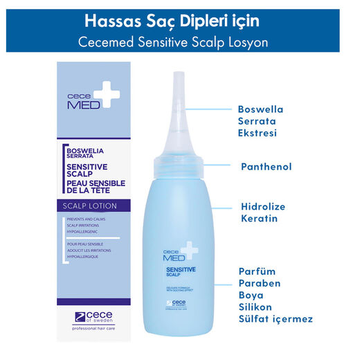 CeceMED Hassas Saç Dipleri İçin Losyon 75 ml