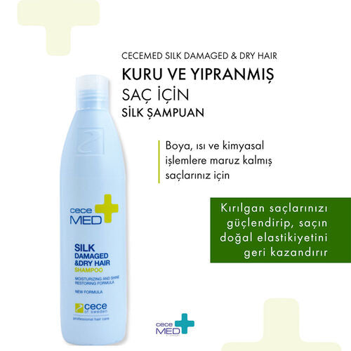 CeceMED Kuru Yıpranmış ve Boyalı Saçlar İçin Şampuan 300 ml