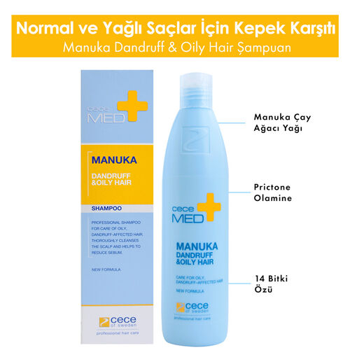 CeceMED Manuka Yağlı Kepek Karşıtı Şampuan 300 ml