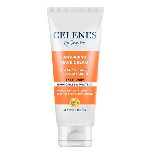 Celenes By Sweden Sea Buckthorn Parfümsüz Yaşlanma Karşıtı El Bakım Kremi 75 ml