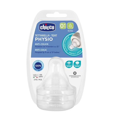 Chicco Tettarella - Teat Physio 0m+ Biberon Başlığı 2 Adet