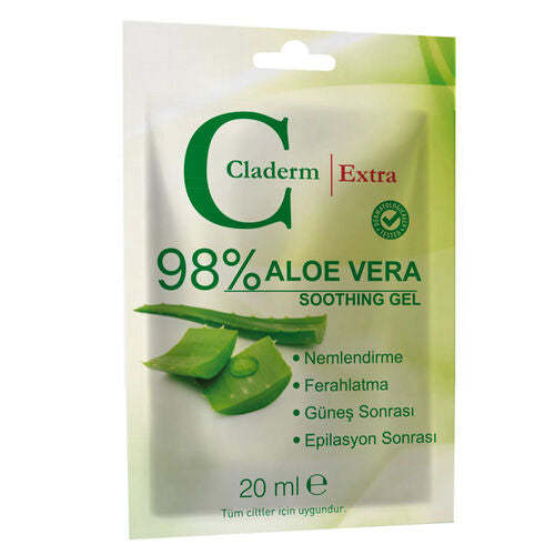 Claderm Aloe Vera Soothing Jel 20 ml