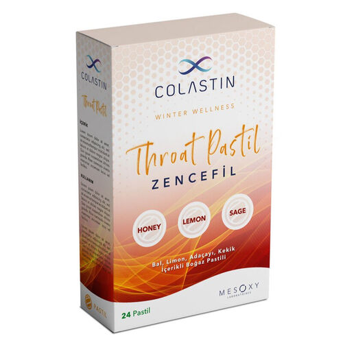 Colastin Zencefil Takviye Edici Gıda Pastil 24 Adet