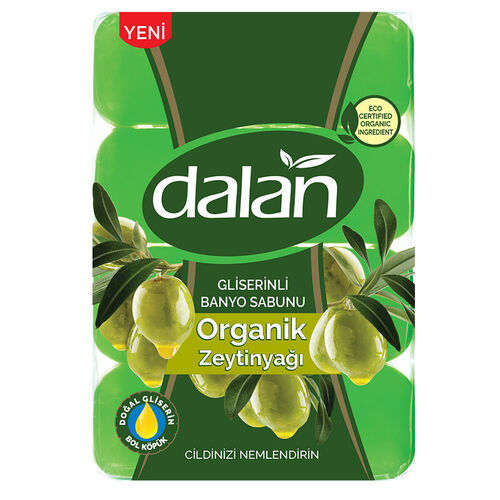 Dalan Gliserinli Banyo Sabunu Organik Zeytinyağı 4 x 150 gr