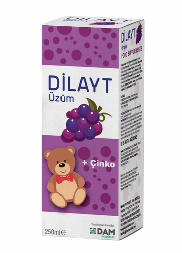 Dam Dilayt Üzüm Aromalı Sıvı Takviye Edici 250 ml