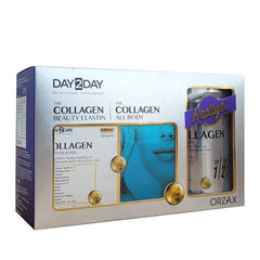 Day2Day Collagen Beauty Elastin 30 Tablet + 10 Doz x10 gr Collagen Body HEDİYE