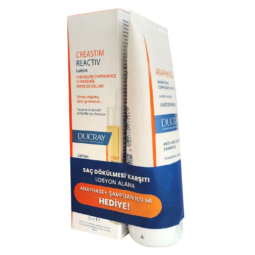 Ducray Creastim Reactiv Losyon 60 ml + Anaphase Şampuan 100 ml HEDİYE!