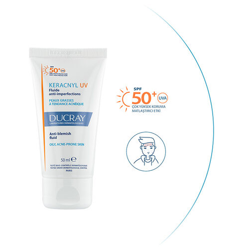 Ducray Keracnyl UV SPF50+ Anti Blemish Fluid 50 ml