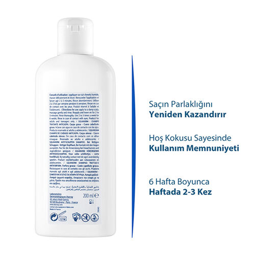 Ducray Squanorm Yağlı Kepek Karşıtı Bakım Şampuanı 200 ml