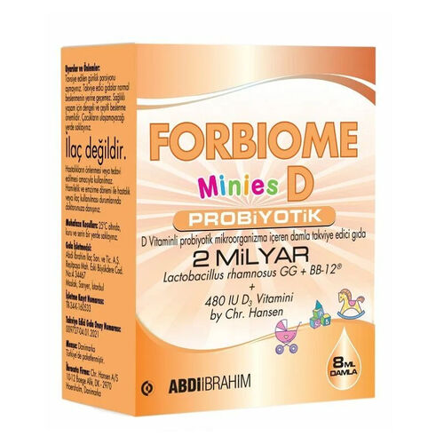 Forbiome Minies D Probiyotik Vitamin D 8 ml Damla