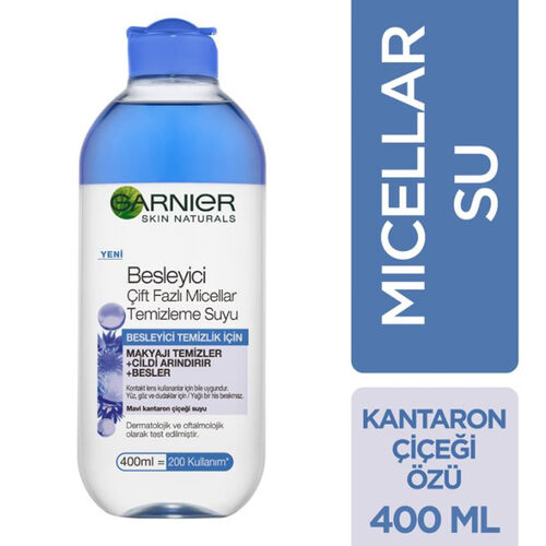 Garnier Çift Bazlı Micellar Makyaj Temizleme Suyu 400 ml