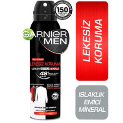 Garnier Men Lekesiz Koruma Deodorant Sprey 150 ml