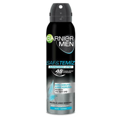 Garnier Men Saf ve Temiz Arındırıcı Etki Deodorant Sprey 150 ml