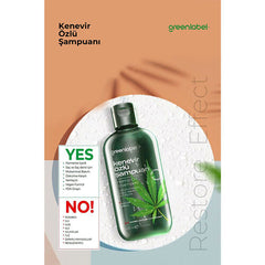 Greenlabel Kenevir Özlü Şampuan 400 ml