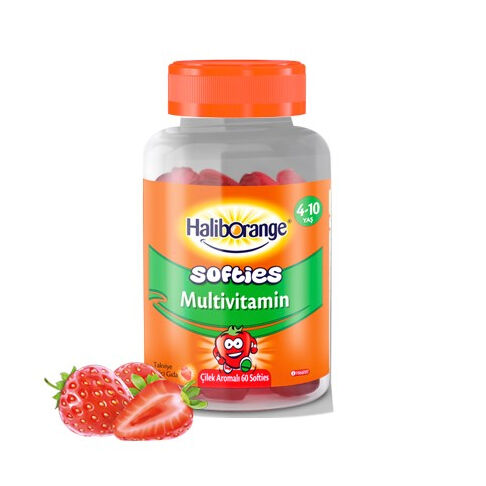 Haliborange Çilek Aromalı Multivitamin 60 Kapsül