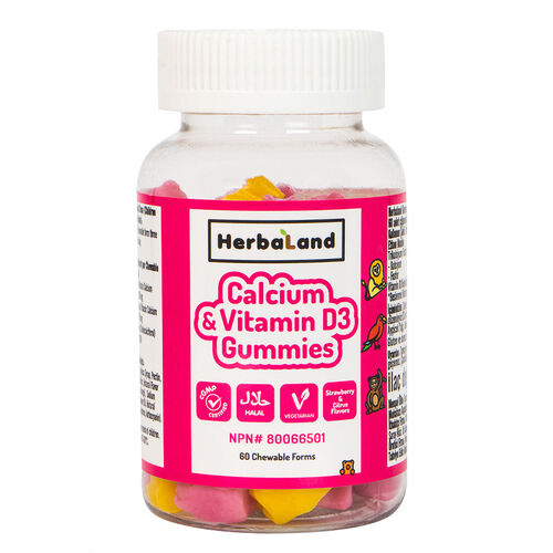 Herbaland Kids Calcium with Vitamin D3 60 Adet