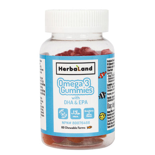 Herbaland Kids Omega 3 with DHA and EPA 60 Kapsül