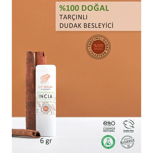 INCIA Tarçınlı Doğal Dudak Besleyici 6g