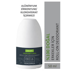 INCIA Doğal Roll-On Deodorant (Erkekler İçin) 50 ml