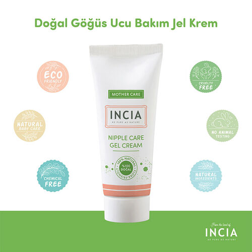 INCIA Göğüs Ucu Bakım İçin Doğal Jel Krem 30 ml