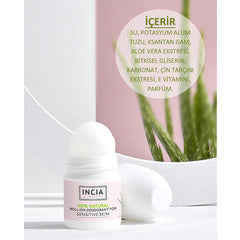 INCIA Hassas Ciltler İçin Doğal Roll-On Deodorant 50 ml