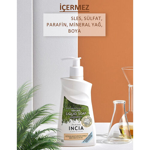 INCIA Yoğun Nemlendiricili Zeytinyağlı Doğal Sıvı Sabun 250 ml