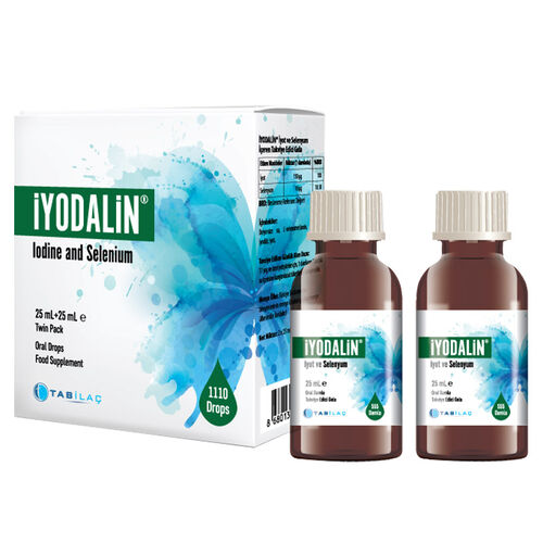 İyodalin İyot ve Selenyum Takviye Edici Gıda 25 ml + 25 ml