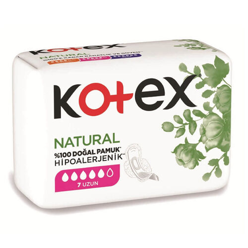 Kotex Natural Hijyenik Ped Uzun - 7 Adet