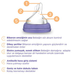 Lansinoh Biberon ve NaturalWave Biberon Emziği 160 ml