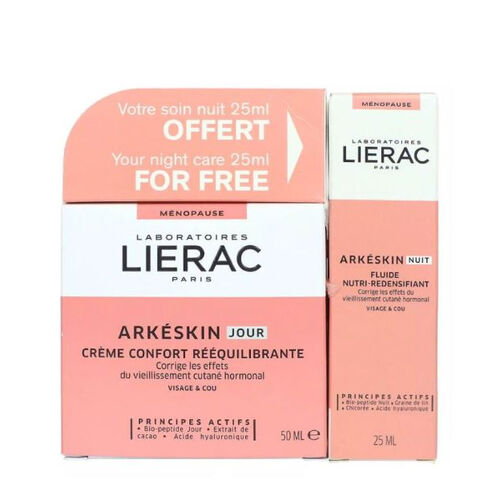 Lierac Arkeskin Day Creme 50 ml + Arkeskin Night 25 ml HEDİYE