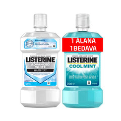 Listerine Advanced White 250 ml + Cool Mint 250 ml HEDİYE