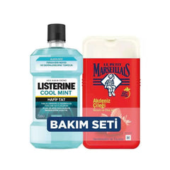 Listerine Cool Mint 250 ml + Le Petit Marseiliais Akdeniz Çileği Duş Jeli 250 ml